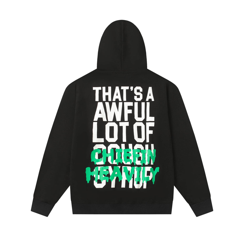 THAT'S A AWFUL LOT OF COUGH SYRUP Tomorrow Star Graphic Hoodie — back