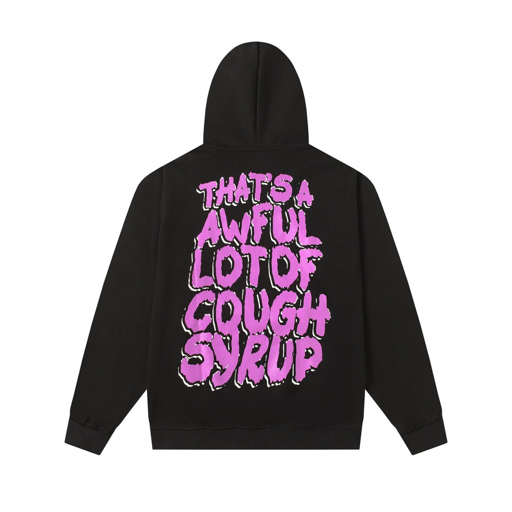 THAT'S A AWFUL LOT OF COUGH SYRUP Angel Tears Graphic Hoodie — back