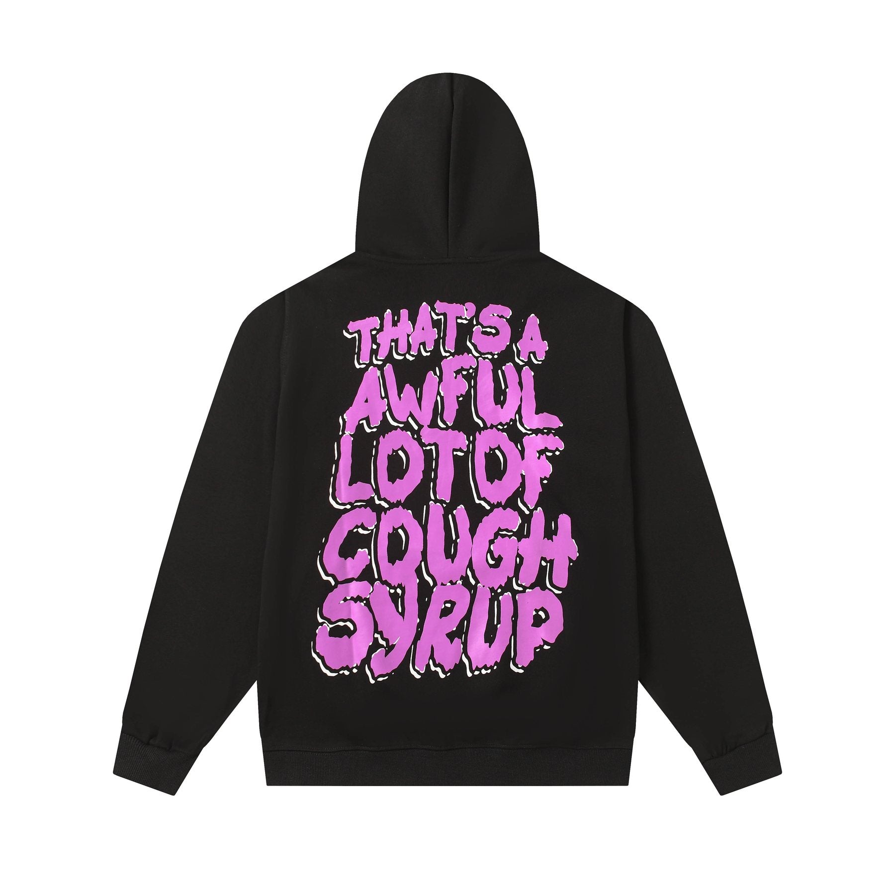 THAT'S A AWFUL LOT OF COUGH SYRUP Angel Tears Graphic Hoodie — back