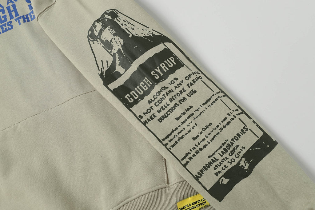 THAT'S A AWFUL LOT OF COUGH SYRUP Tomorrow's Star Graphic Hoodie — detail