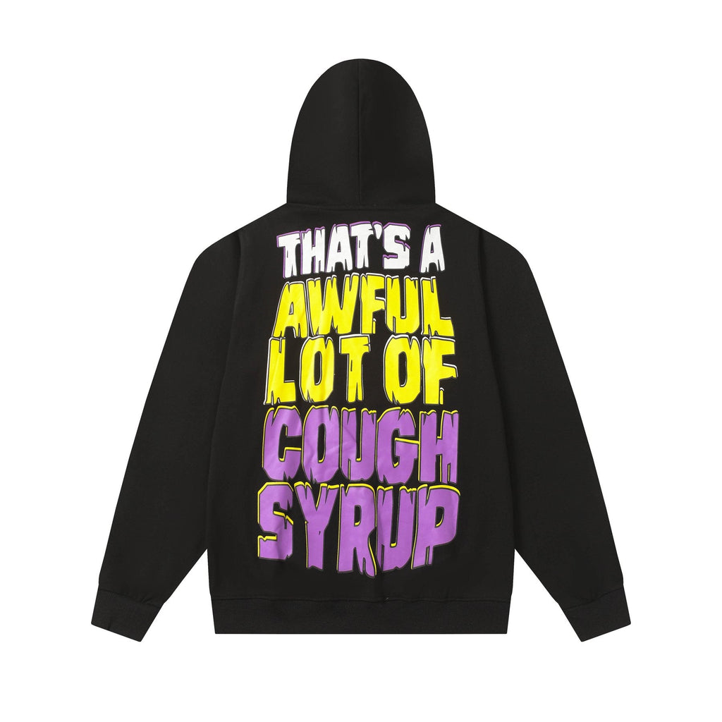 THAT'S A AWFUL LOT OF COUGH SYRUP Star Graphic Hoodie — back