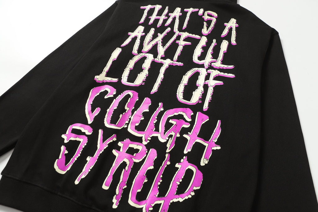 THAT'S A AWFUL LOT OF COUGH SYRUP Tomorrow Star Graphic Hoodie — detail