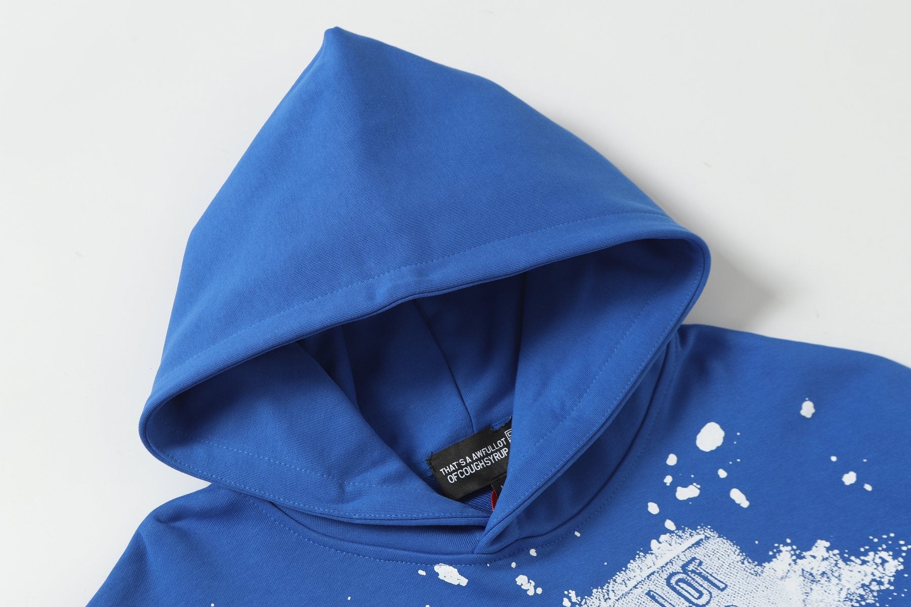 THAT'S A AWFUL LOT OF COUGH SYRUP Star Graphic Pullover Hoodie — detail