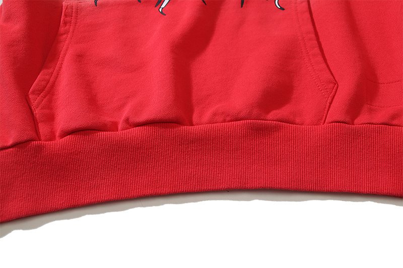 Hellstar Flame Graphic Washed Hoodie — detail