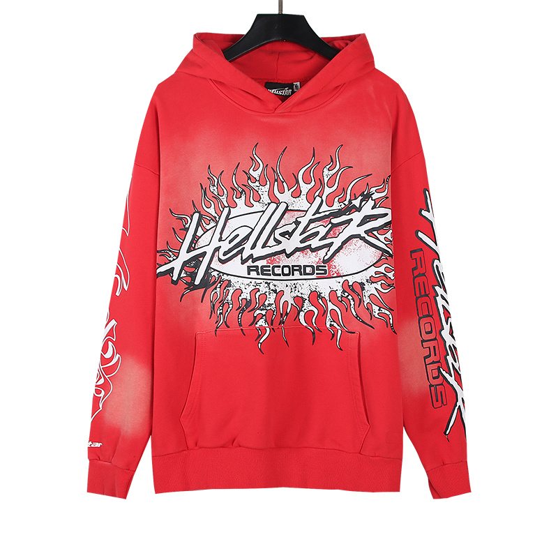 Hellstar Flame Graphic Washed Hoodie — hero