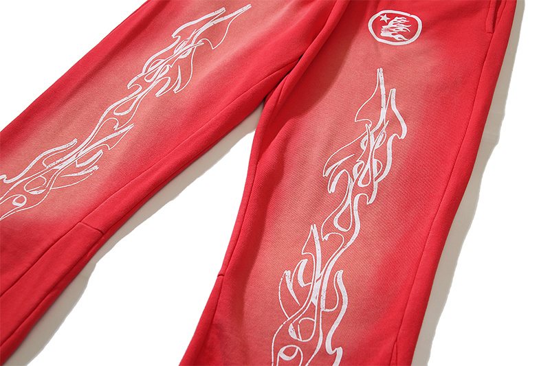 Hellstar Washed Flared Sweatpants — detail