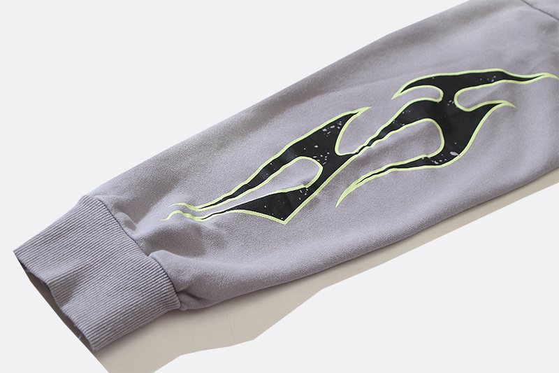 Hellstar Washed Gray Graphic Hoodie — detail