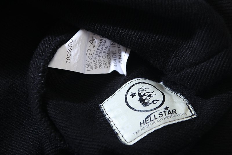Hellstar Beat Us Washed Graphic Hoodie — neck_label