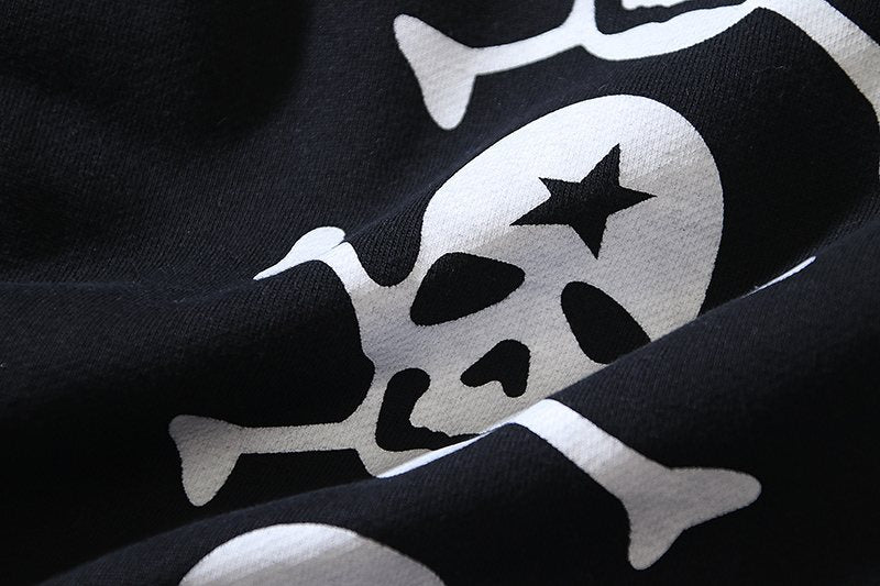 Hellstar Washed Skull Graphic Straight-Leg Sweatpants — detail