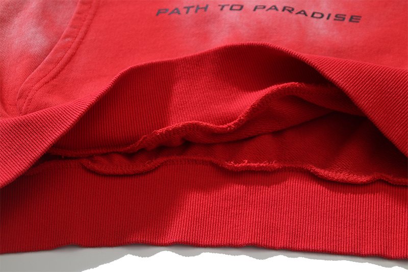 Hellstar Washed Red Graphic Hoodie — detail