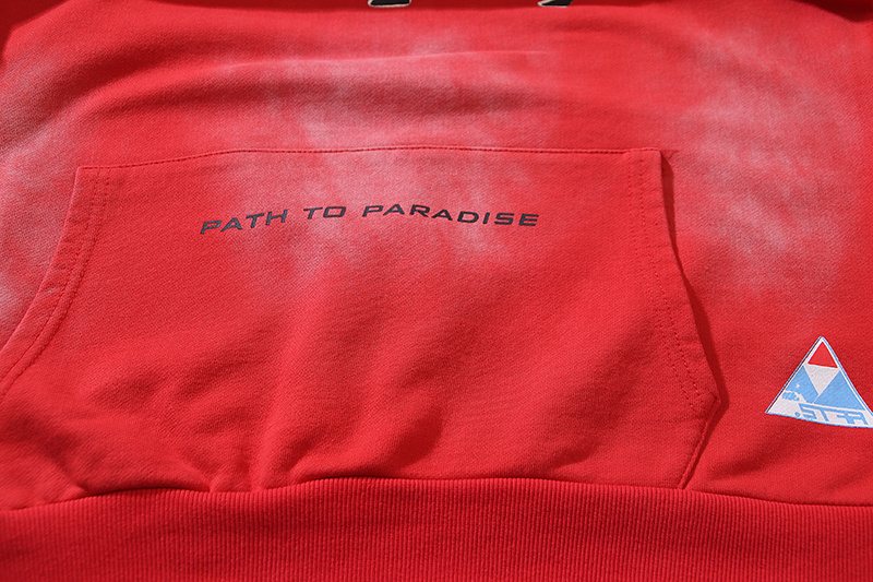 Hellstar Washed Red Graphic Hoodie — detail