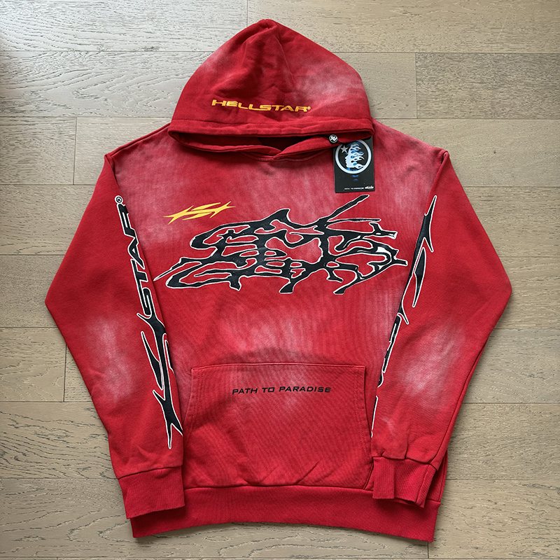 Hellstar Path to Paradise Washed Red Matching Set — front