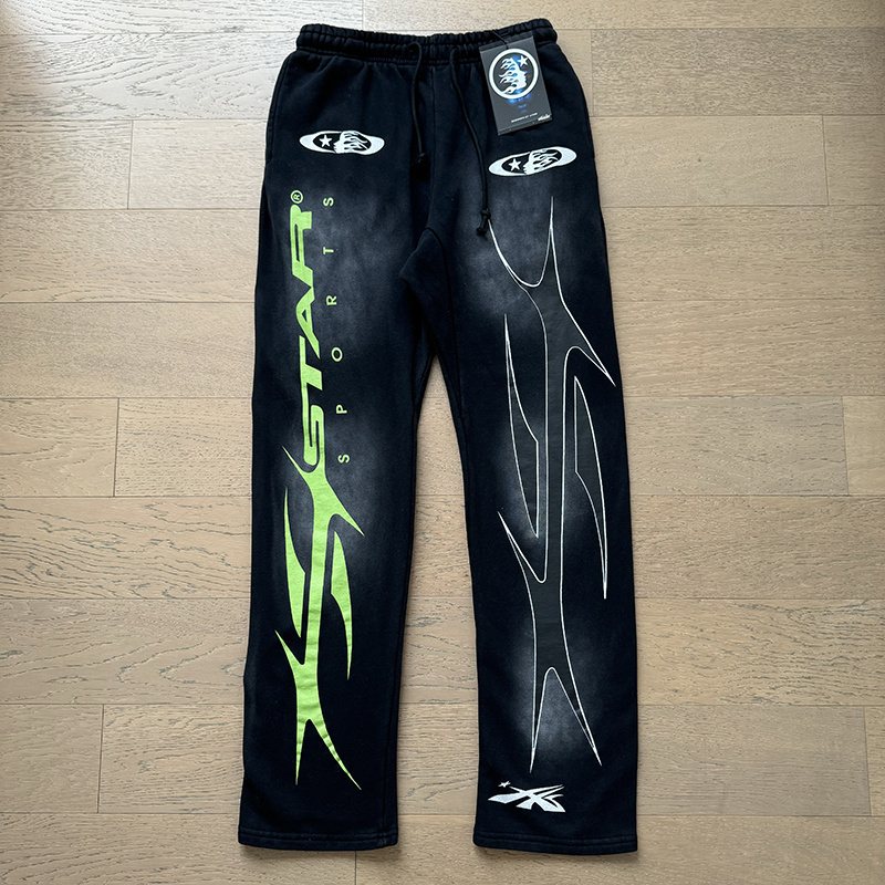 Hellstar Star Sports Graphic Sweatpants - Black — front