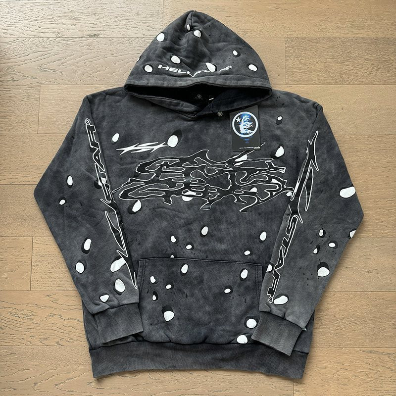 Hellstar Washed Splatter Graphic Hoodie — context