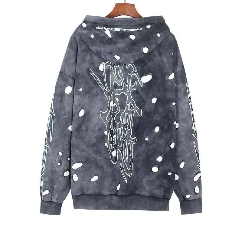 Hellstar Washed Splatter Graphic Hoodie — back