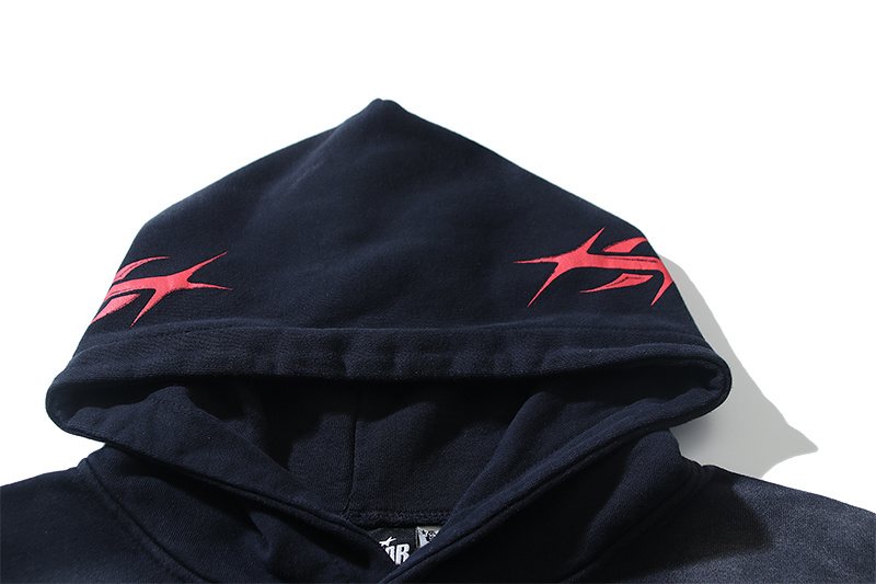 Hellstar Sport Graphic Hoodie - Washed Black — detail