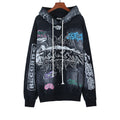 Hellstar Washed Black Records Graphic Hoodie — hero