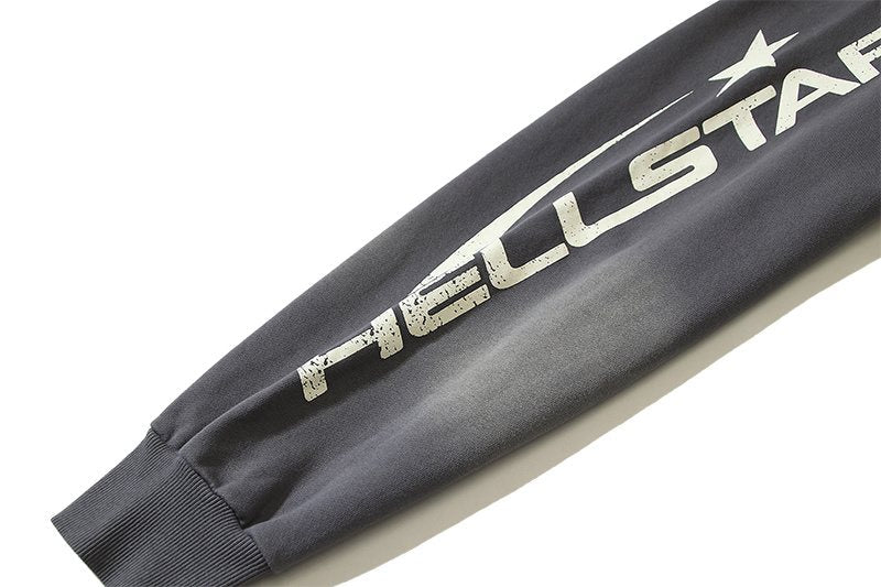 Hellstar Star & Flame Graphic Zip Hoodie — detail
