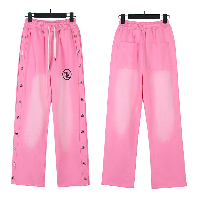 Hellstar Flame Logo Washed Sweatpants — front