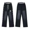 Hellstar Flame Logo Washed Sweatpants — hero