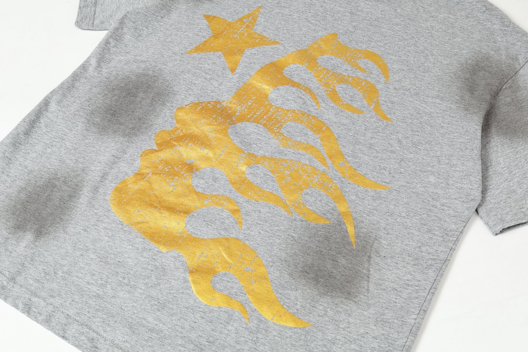 Hellstar Star Flame Face Graphic T-Shirt — detail