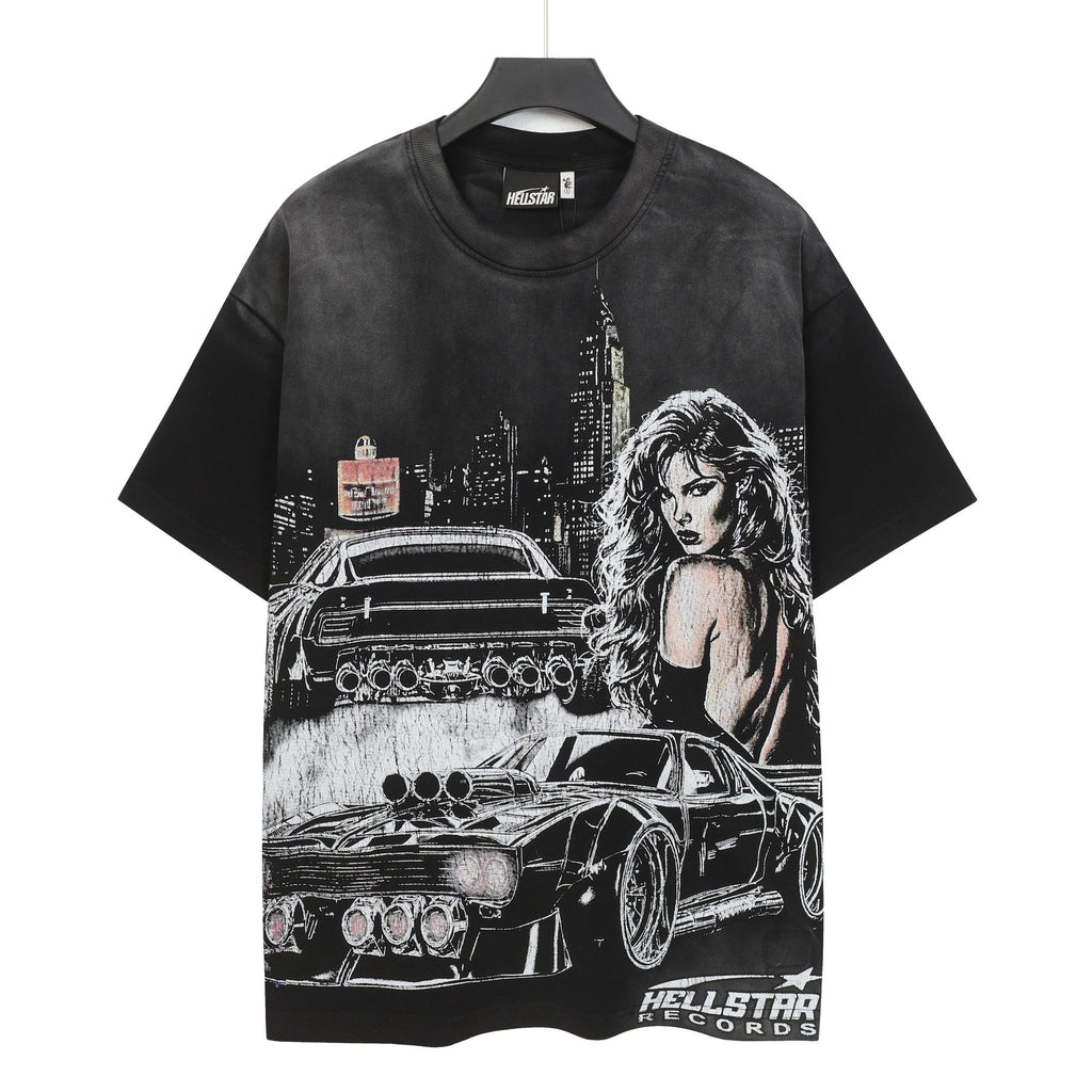 Hellstar Records Studio Acid-Wash T-Shirt — hero