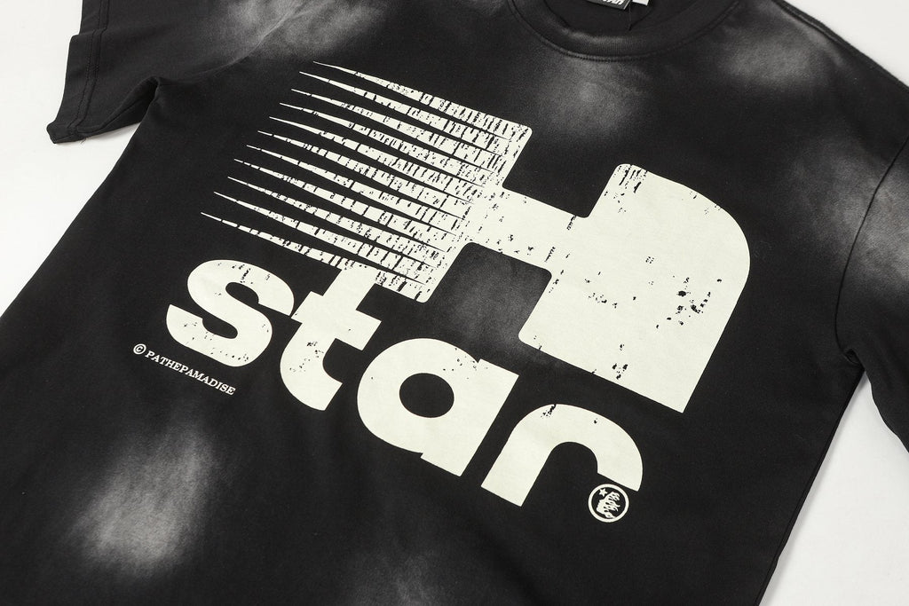Hellstar White H Graphic Short-Sleeve T-Shirt — detail
