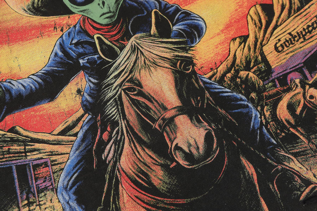Godspeed Alien Cowboy Graphic T-Shirt — detail