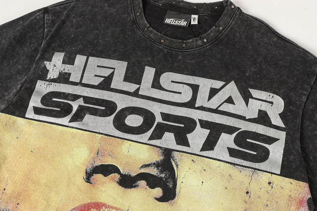 Hellstar Sports 88 Washed Graphic T-Shirt — detail