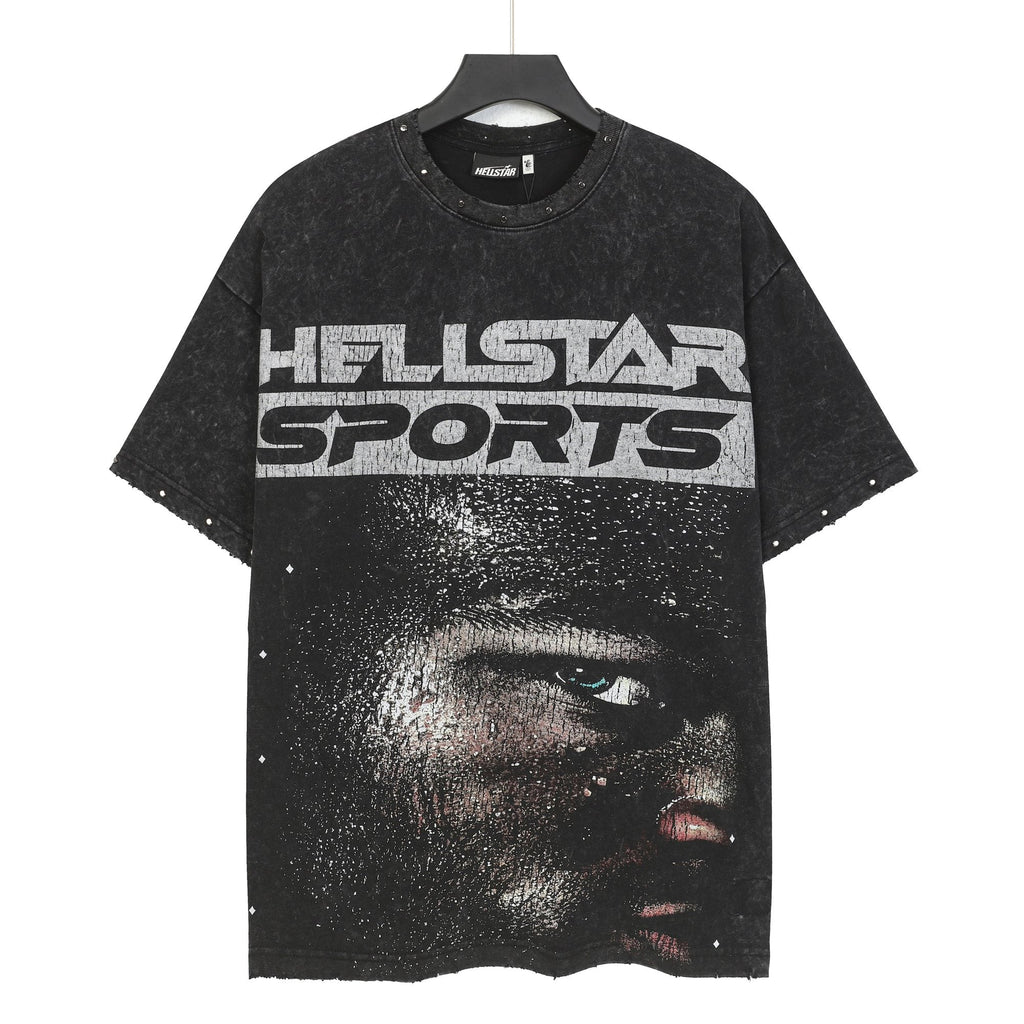 Hellstar Face & Flame Graphic T-Shirt — hero