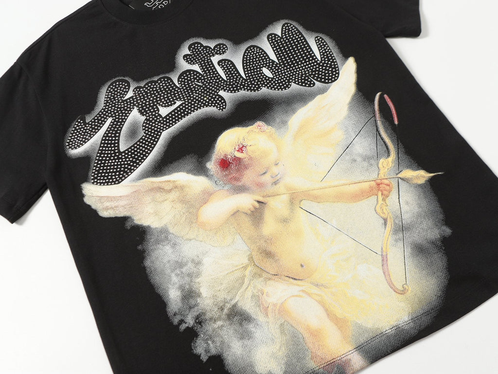 MIXED EMOTION Cherub Graphic T-Shirt — detail