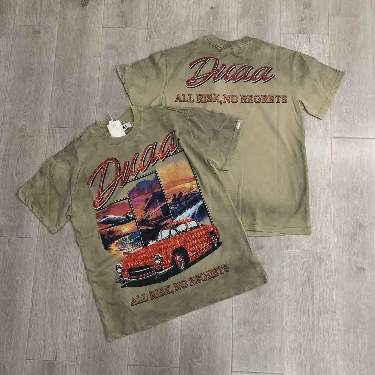 Rough Play All Risk Car Graphic Short-Sleeve T-Shirt — context