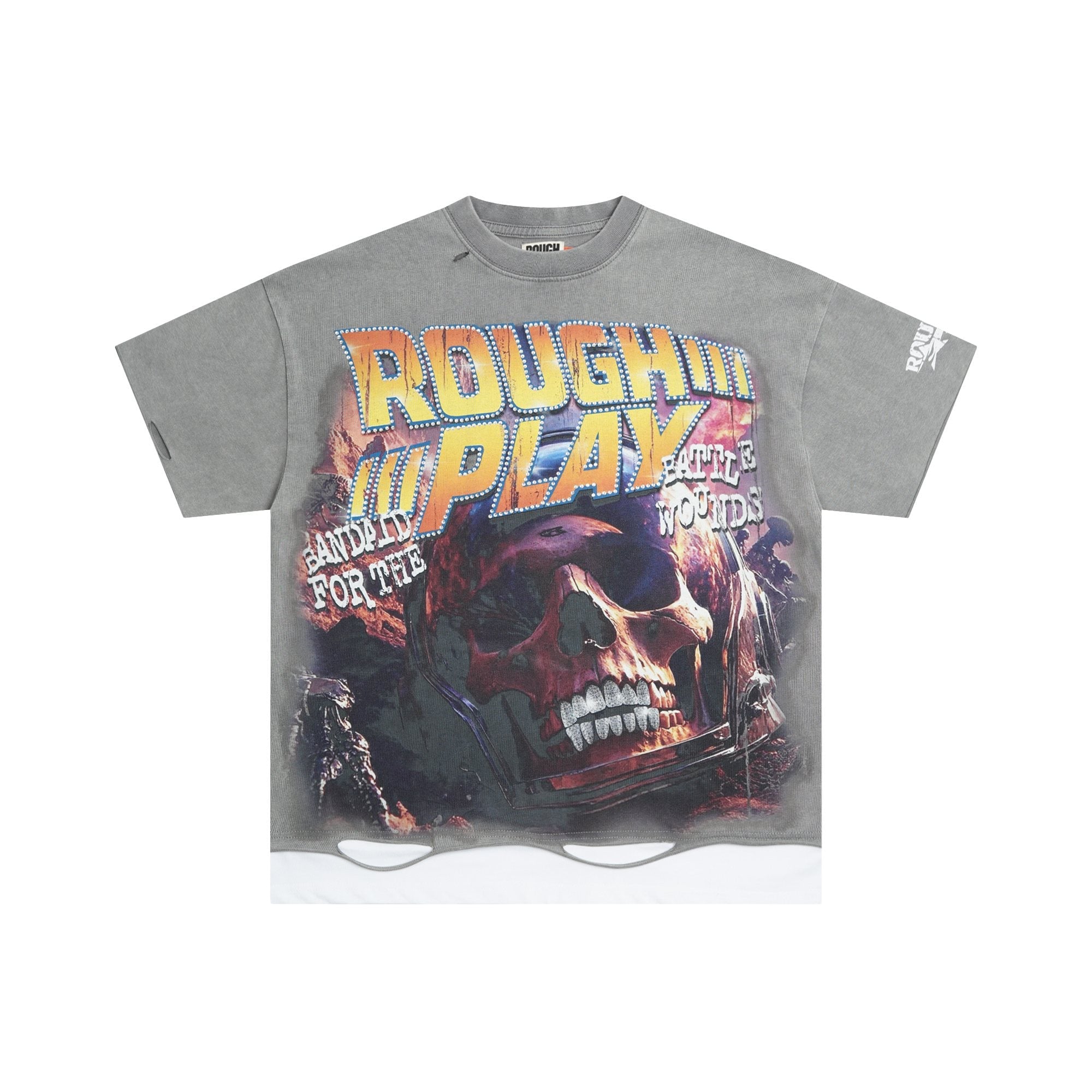 Rough Play Back 2 The Future Skull Graphic T-Shirt — hero