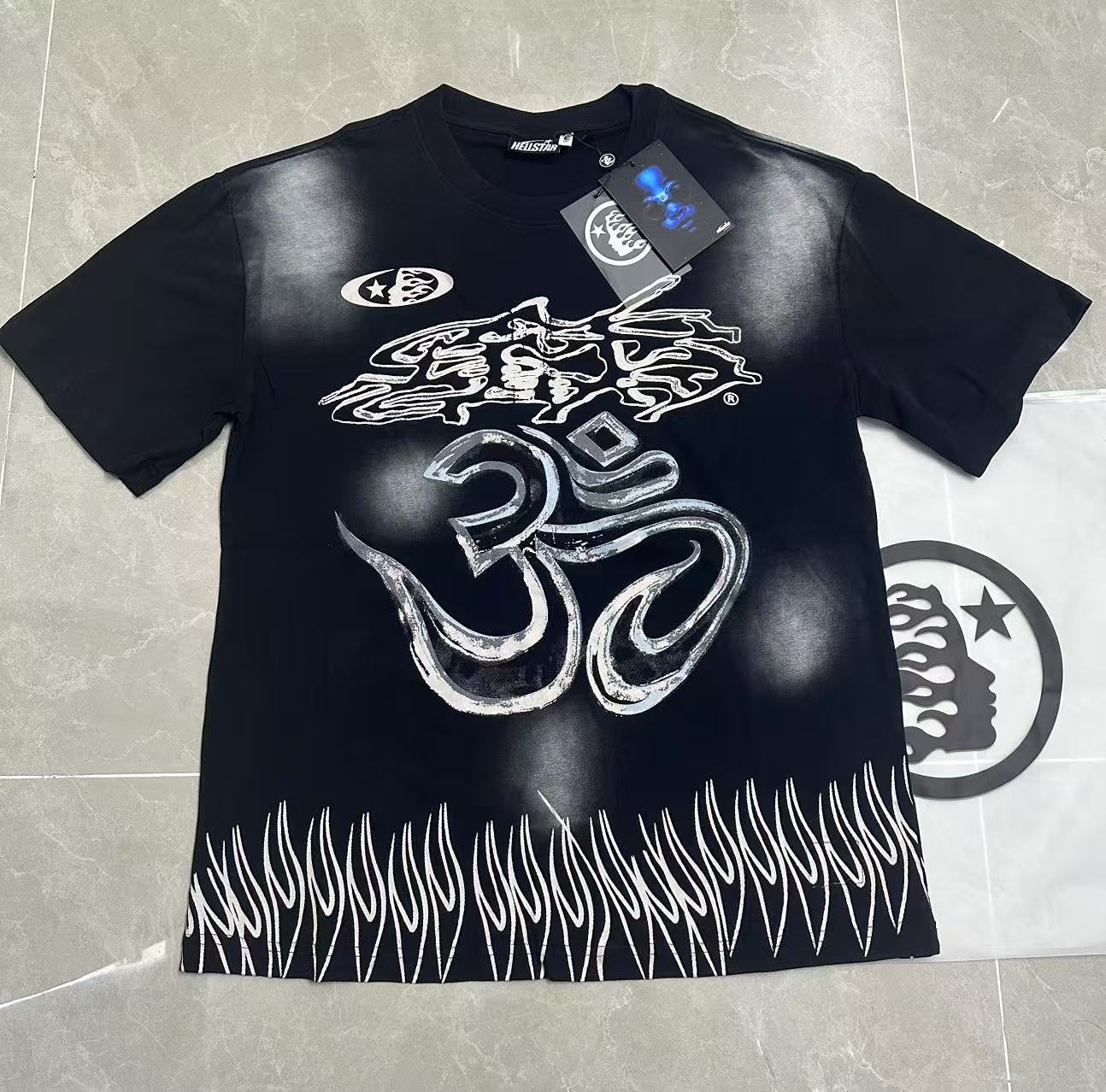 Hellstar Abstract Graphic T-Shirt — front