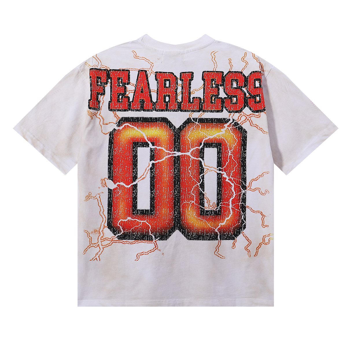 MAJESTIK Fearless 00 Football Bear Graphic T-Shirt — back