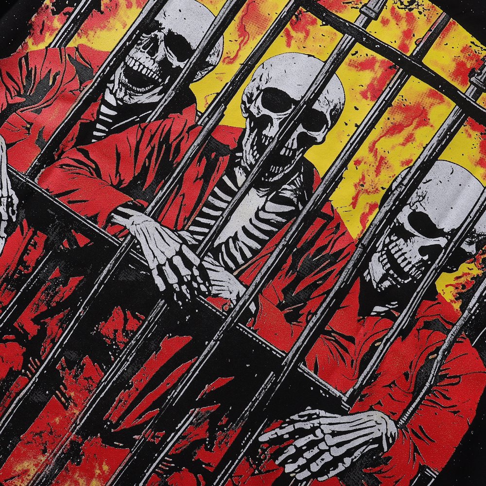 BKYS Revival Get Lost Skeleton Graphic T-Shirt — detail