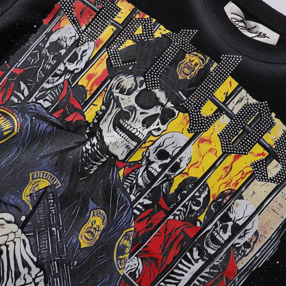 BKYS Revival Get Lost Skeleton Graphic T-Shirt — detail