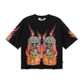 BKYS Revival On Fire Skull Guitar Graphic T-Shirt — hero