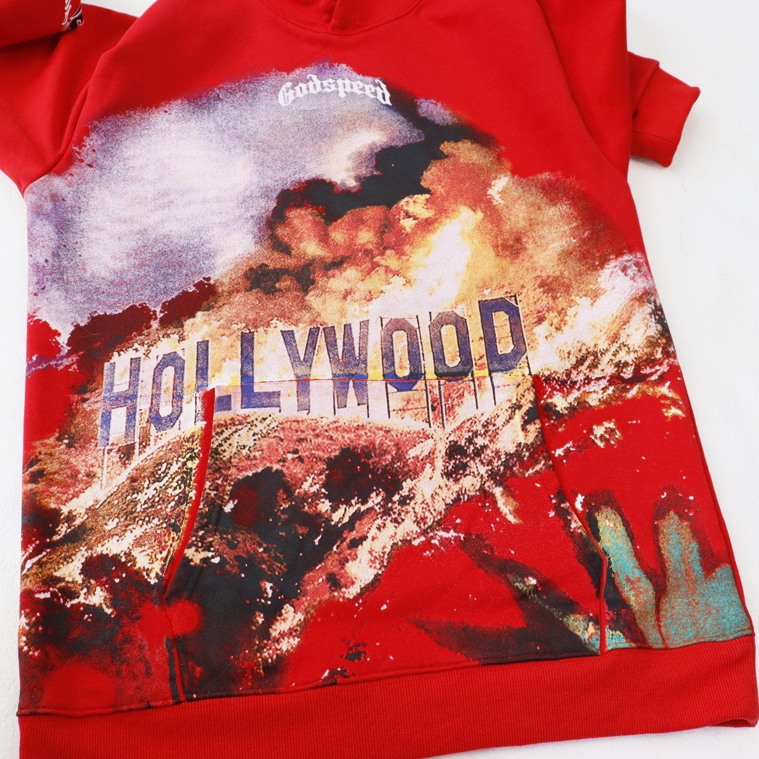 Godspeed Hollywood Hills Fire Graphic Hoodie — front