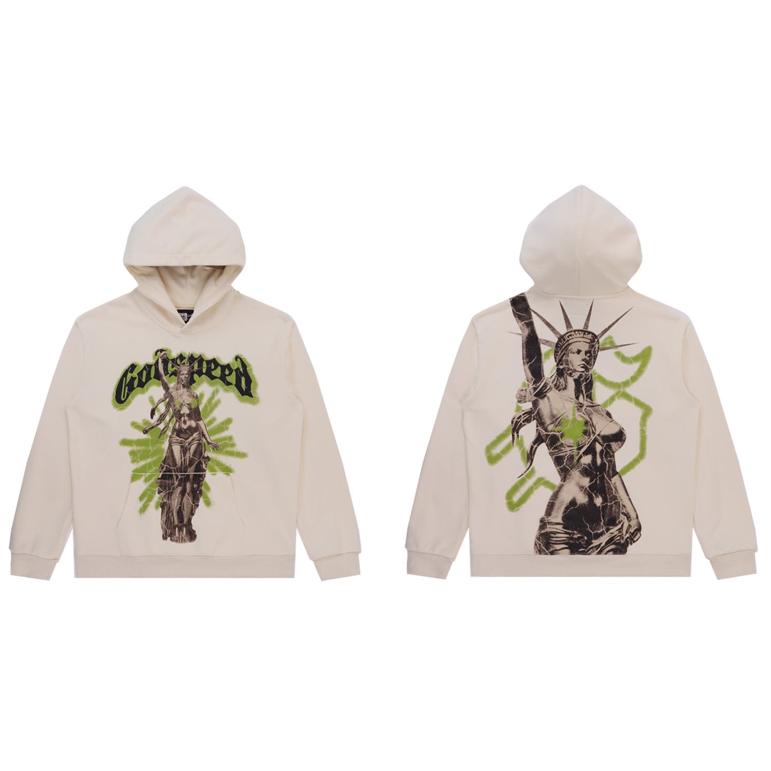 Godspeed Washed Graphic Hoodie — front
