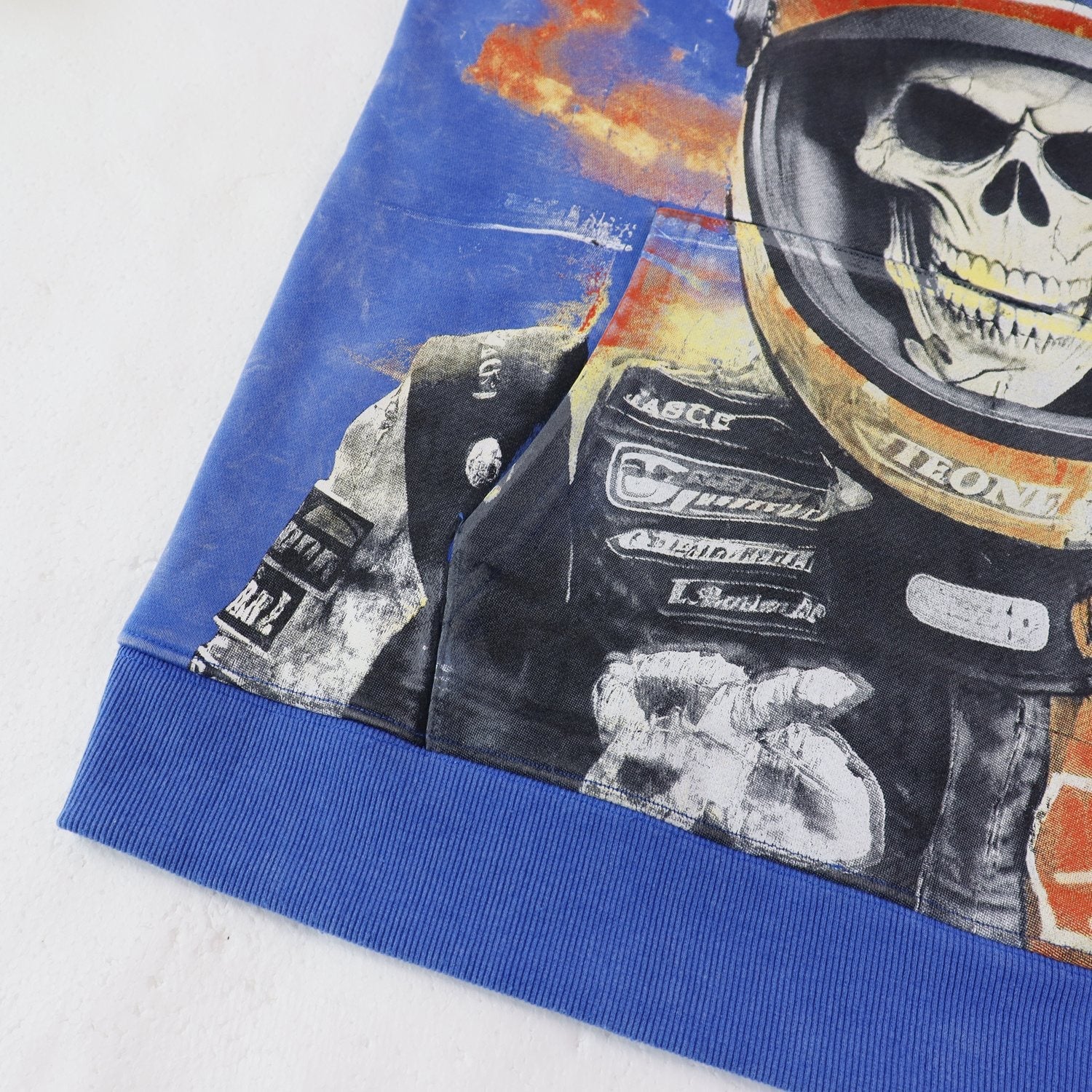Godspeed Skull Racer Graphic Hoodie — detail