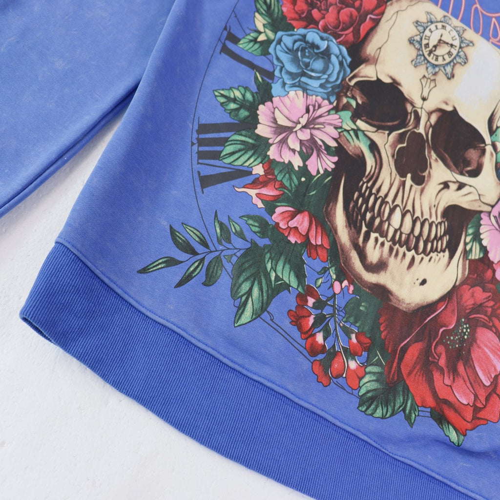 Godspeed Skull Rose Graphic Hoodie — detail