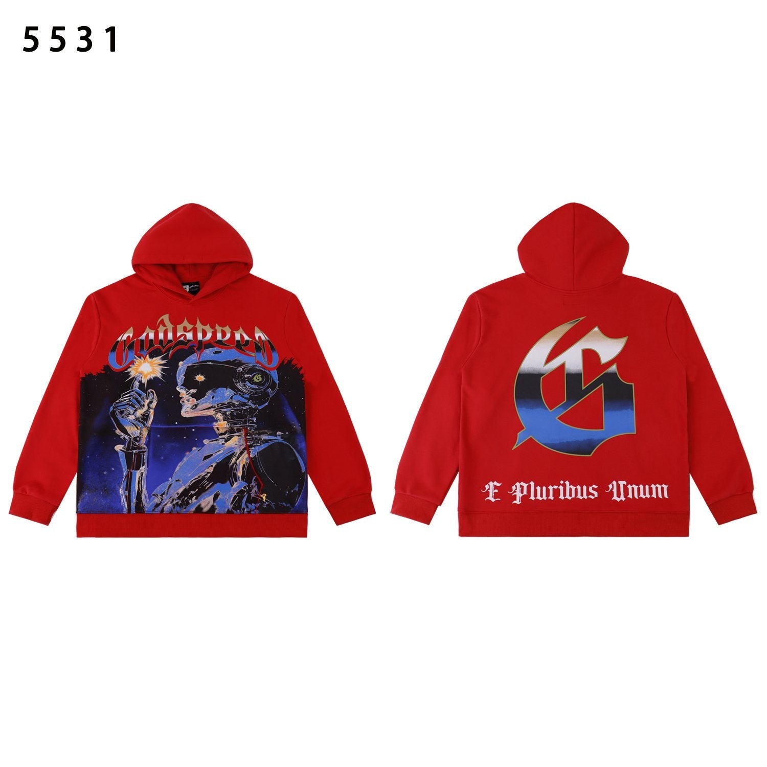 Godspeed Sun Back Graphic Hoodie — front
