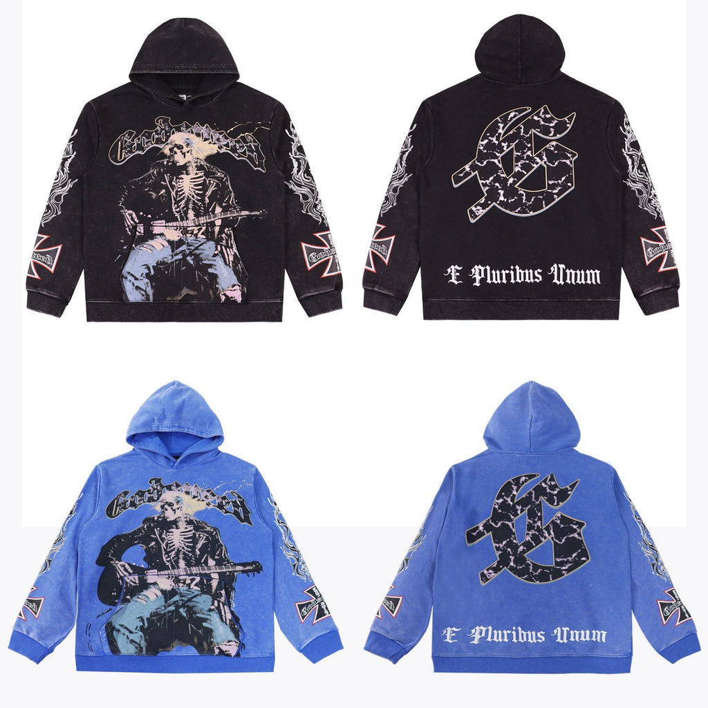 Godspeed Skeleton Guitarist Graphic Hoodie — comparison