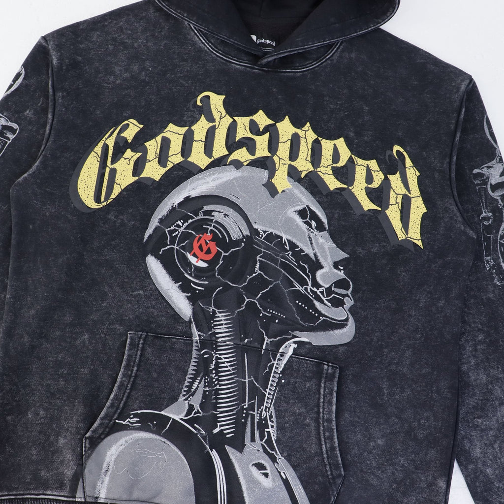 Godspeed Out of Many One Graphic Hoodie — detail