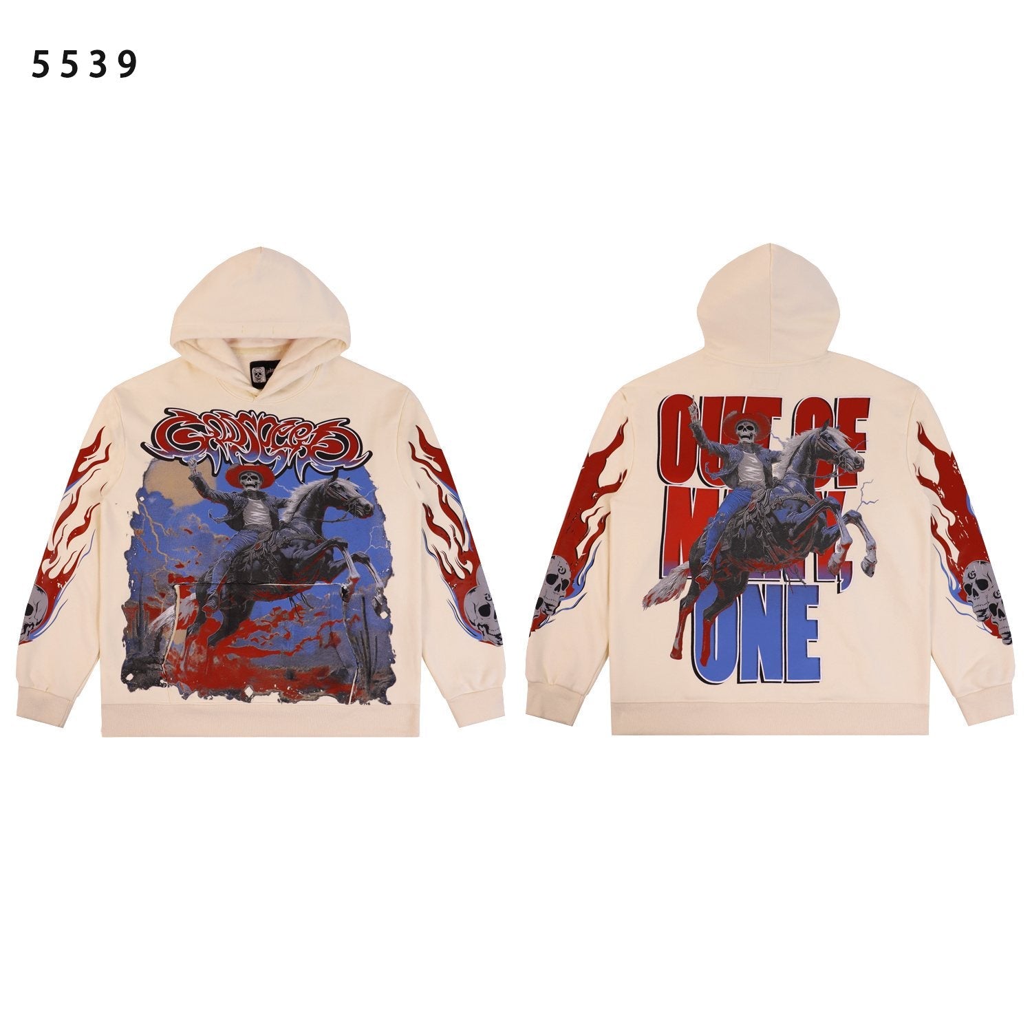 Godspeed Out of My Mind Cowboy Graphic Hoodie — front