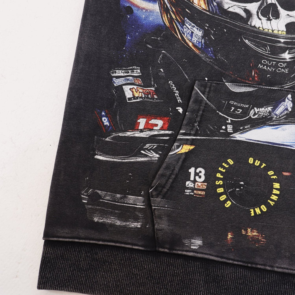 Godspeed Racing Graphic Washed Hoodie — detail