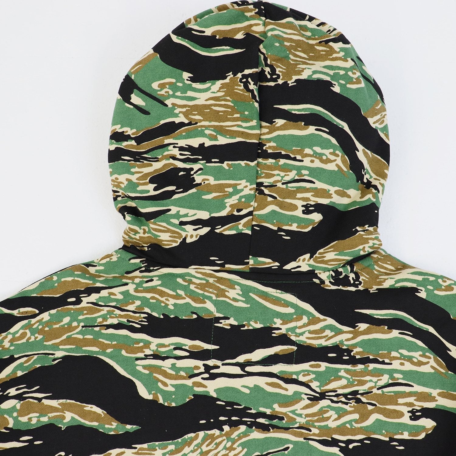 Godspeed Camouflage Gothic Letter Zip Hoodie — detail