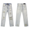 Godspeed Distressed Washed Denim Jeans — front