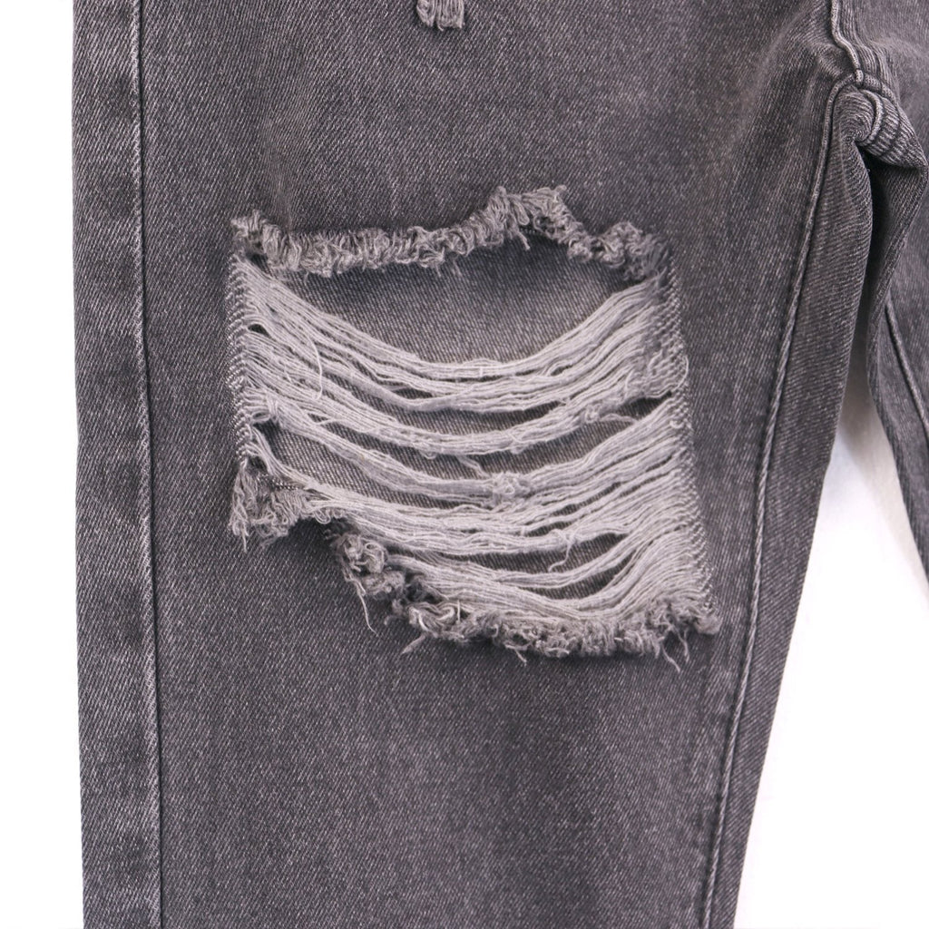 Godspeed Distressed Washed Denim Jeans — detail
